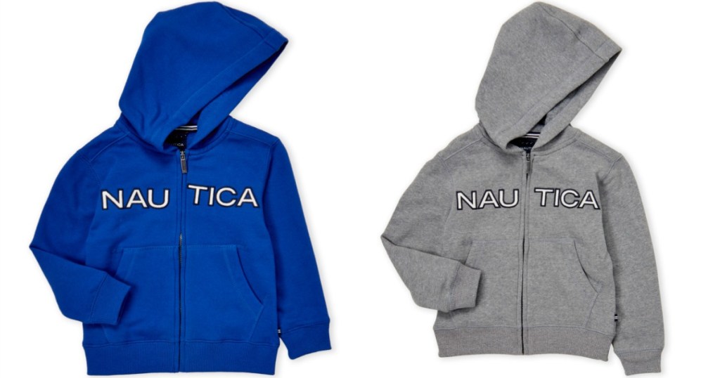 Nautica Hoodie for boys in blue or gray