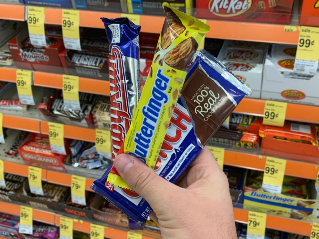 Nestle Candy Bar at Walgreens in candy aisle