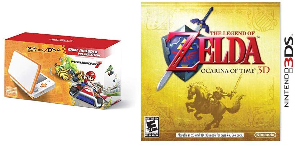 Nintendo 2DS with Zelda game