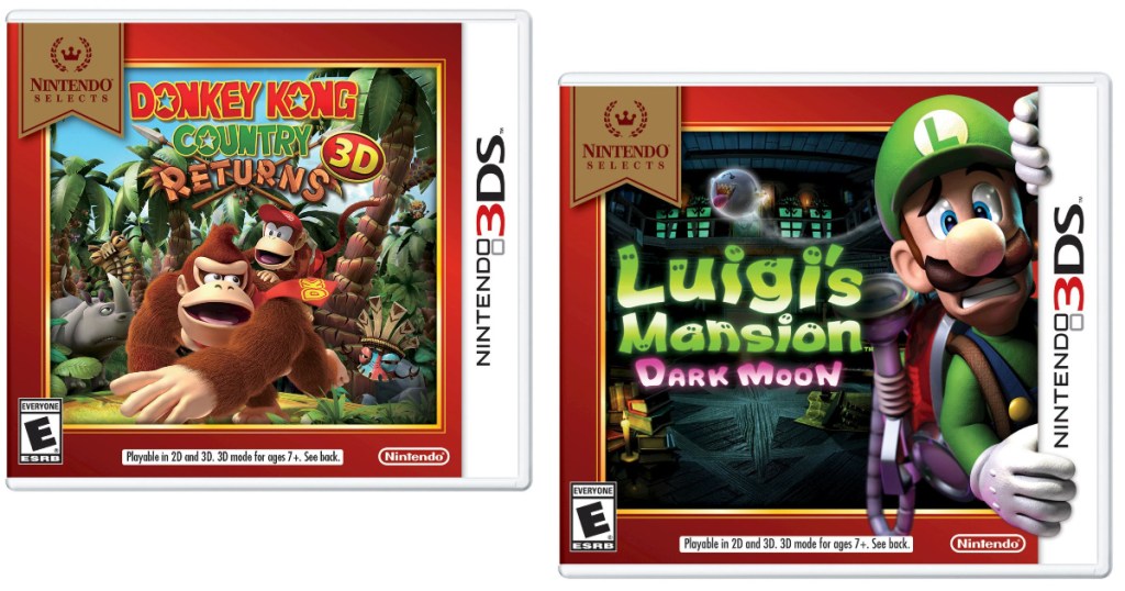 luigis mansion and donkey kong nintendo 3ds games