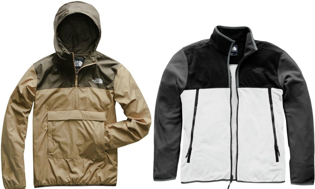Two style of Men's Northface jackets