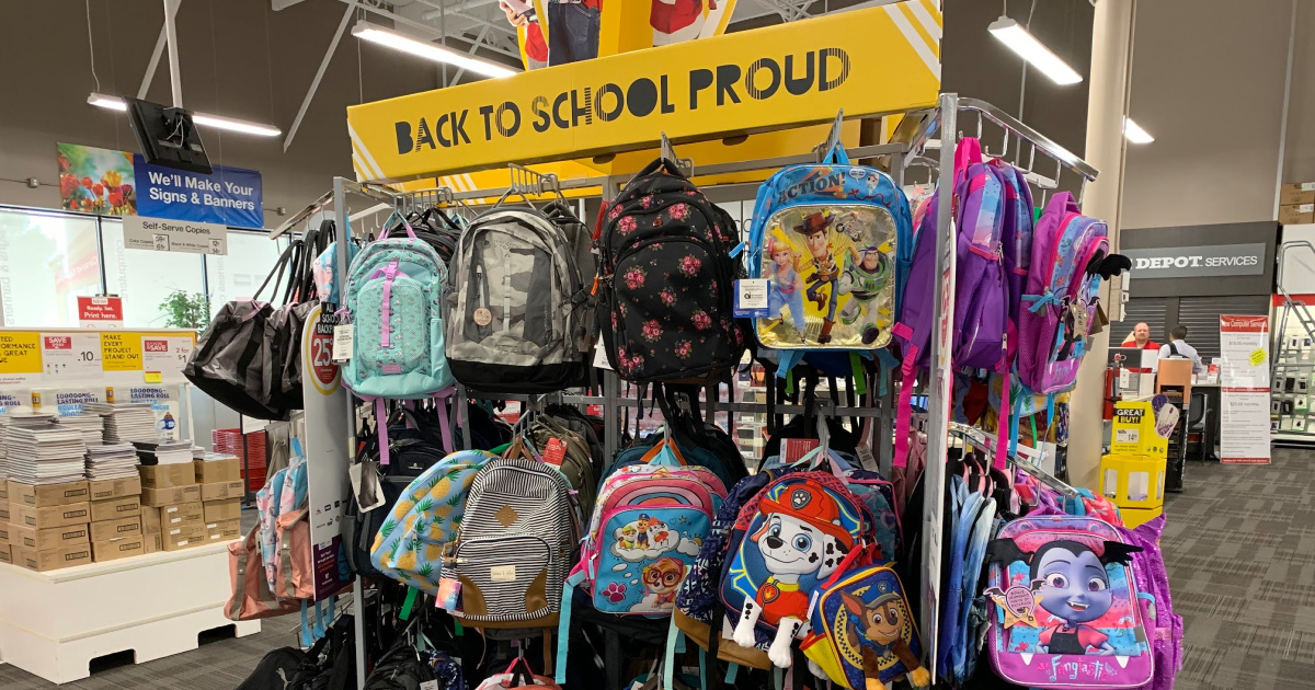 Office depot hotsell backpacks $10