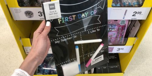 Reusable First/Last Day of School Board Only $3.99 at Office Depot
