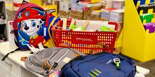 Office Depot School Supply Deals Starting 7/28 ($10 Backpacks & More)