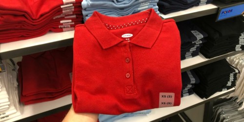 $3 Uniform Polos at Old Navy (In Stores & Online) – Lowest Price of the Year