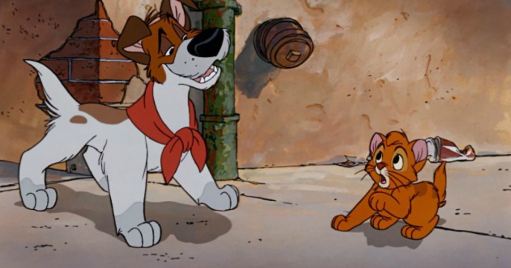 movie screen shot of oliver & company