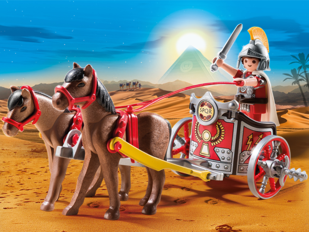 PLAYMOBIL Roman Chariot in action