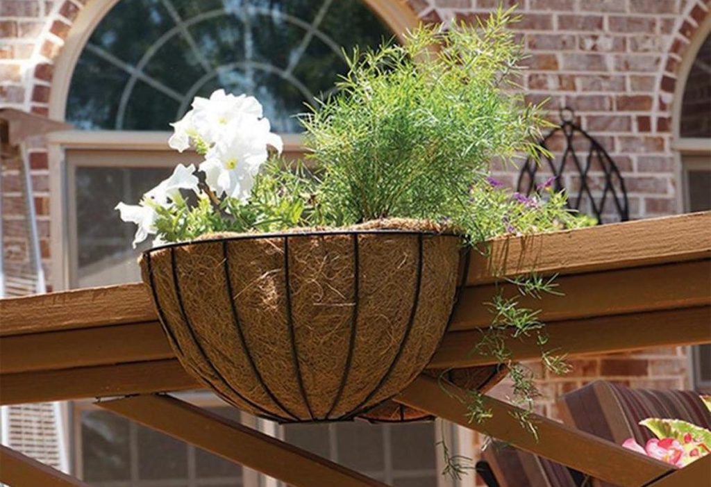 Deck Planter with flowers