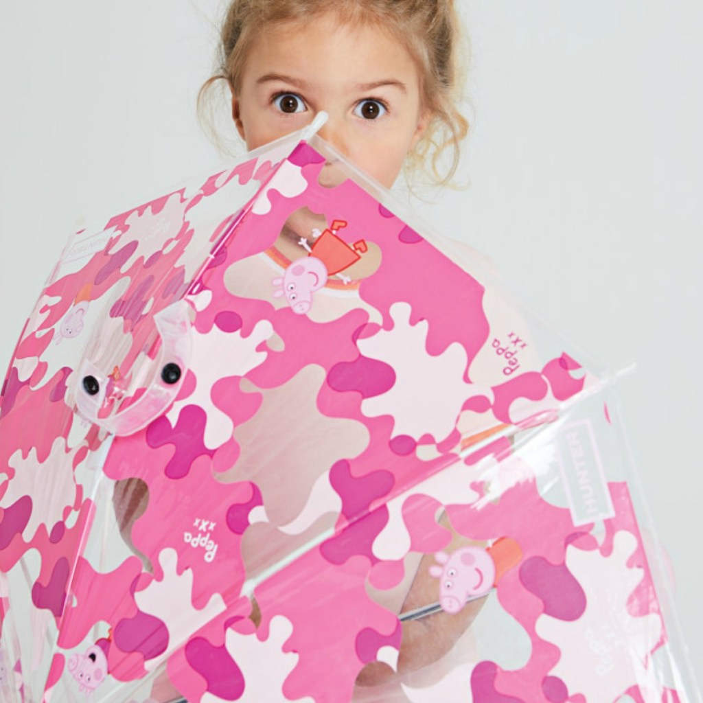 Peppa Pig printed clear kids umbrella