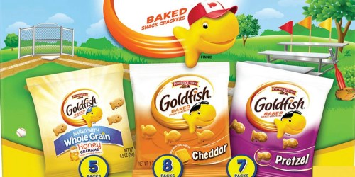 Amazon Prime: Pepperidge Farm Goldfish Sweet & Savory Crackers 20-Pack Only $4.89 Shipped