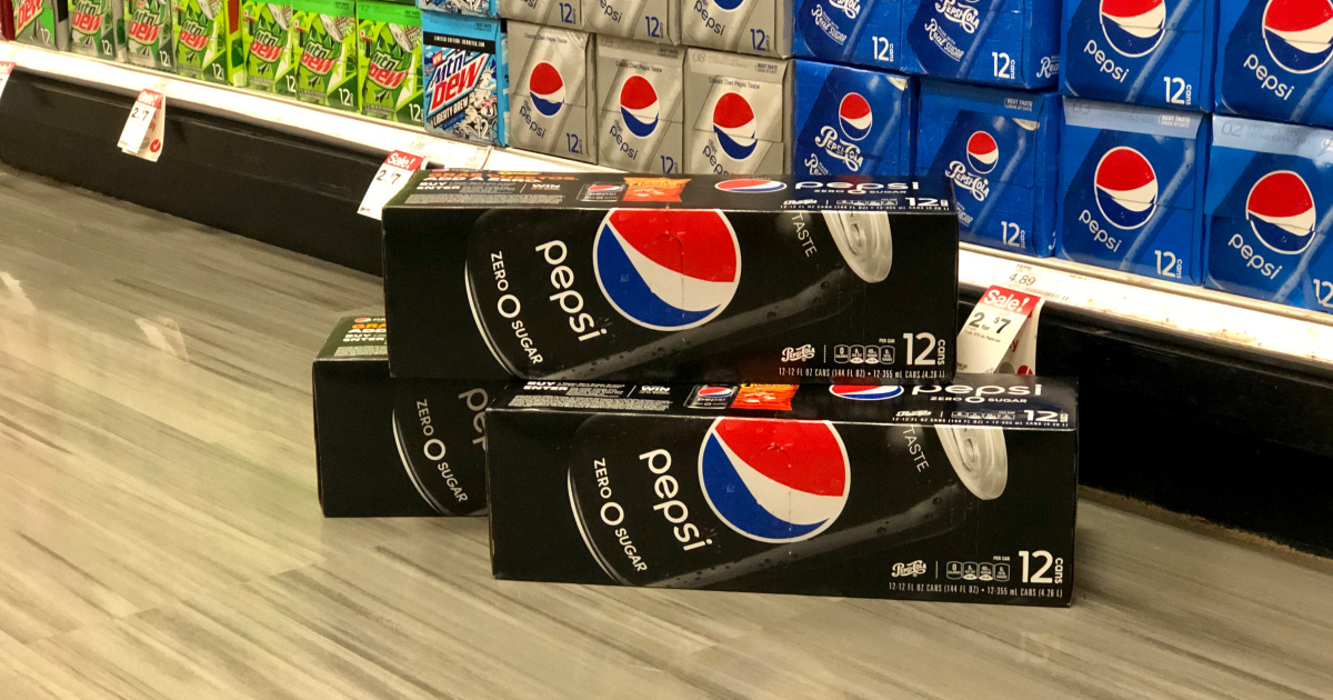 Pepsi ZERO 12Packs Just 2 Each After Cash Back & Target Gift Card