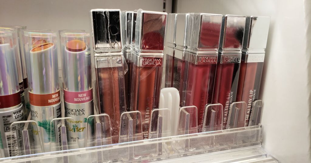 Target shelf with Physicians Formula Velvet Liquid Lip Color