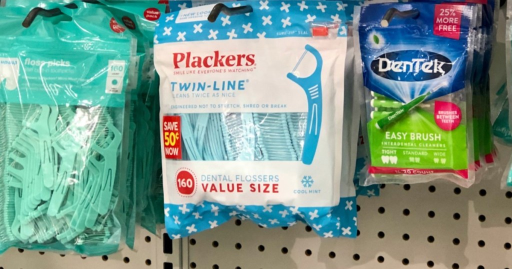 Plackers flossers in-store