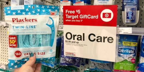 Free $5 Target Gift Card w/ Oral Care Purchase = BIG Savings on Plackers Flossers, Listerine & More