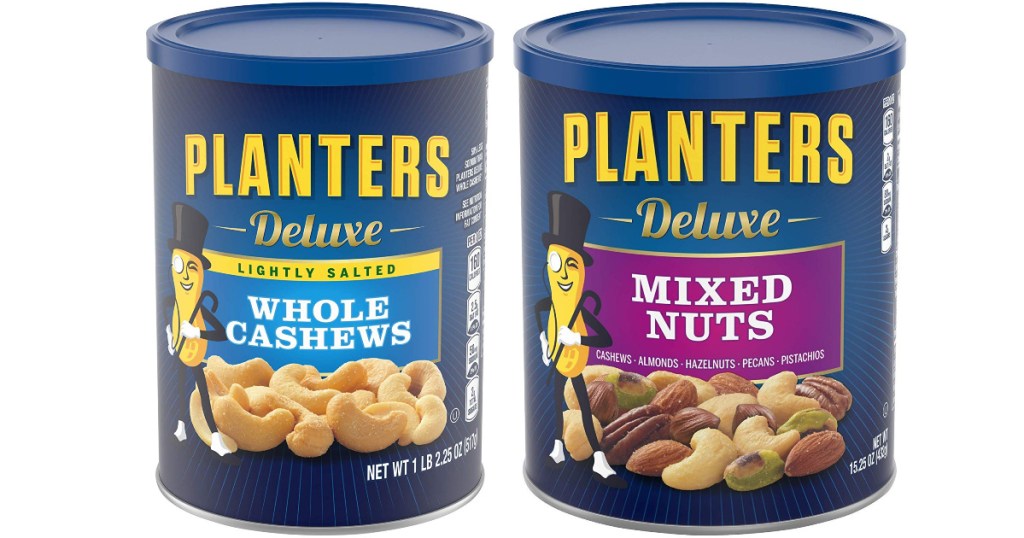 2 planters nuts canisters