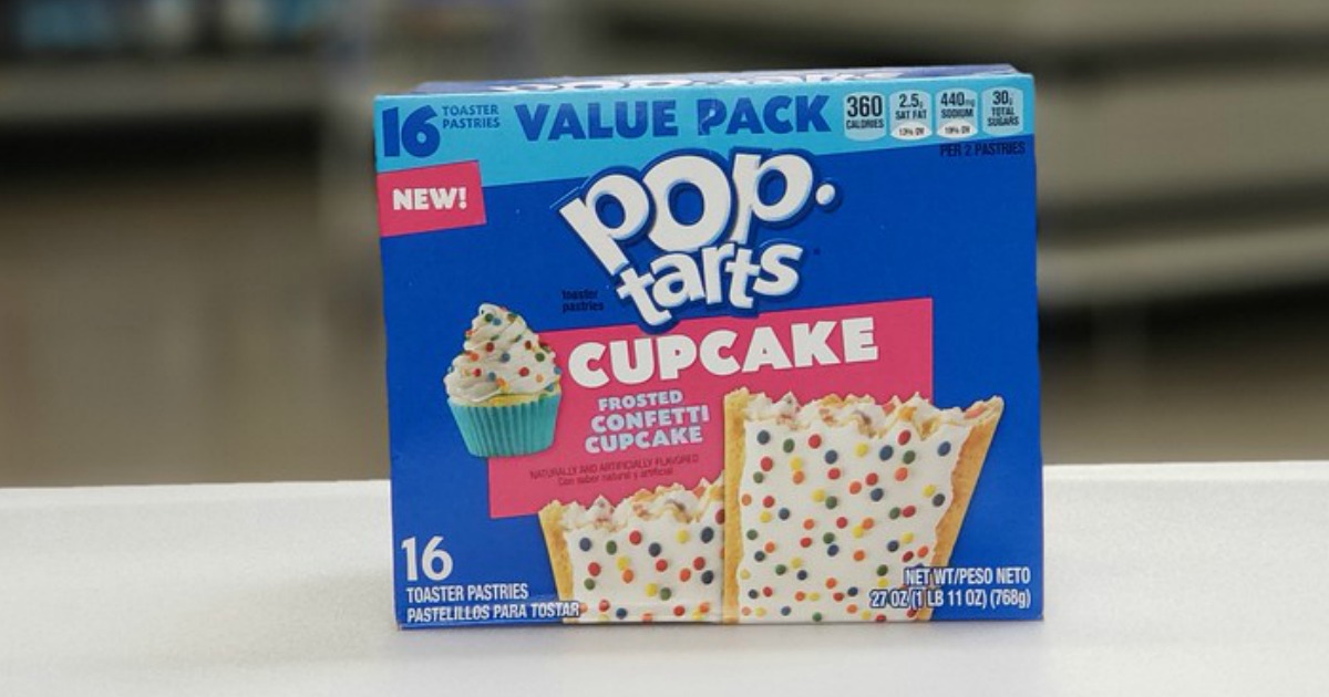 Pop-Tarts Frosted Confetti Cupcake on store shelf