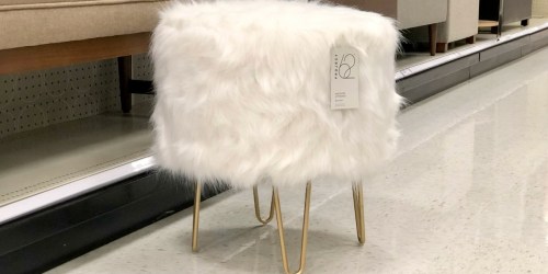 Project 62 Faux Fur Ottoman Only $48.44 Shipped at Target (Regularly $60)