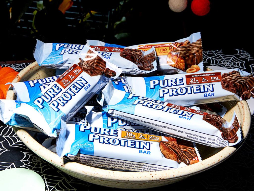 bowl of Pure Protein Bars