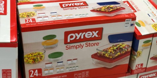 Pyrex 24-Piece Glass Storage Set Only $17.49 Each Shipped for Kohl’s Cardholders
