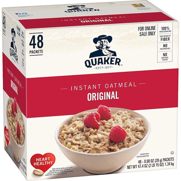 Quaker Original Instant Oatmeal 48-Count in the box