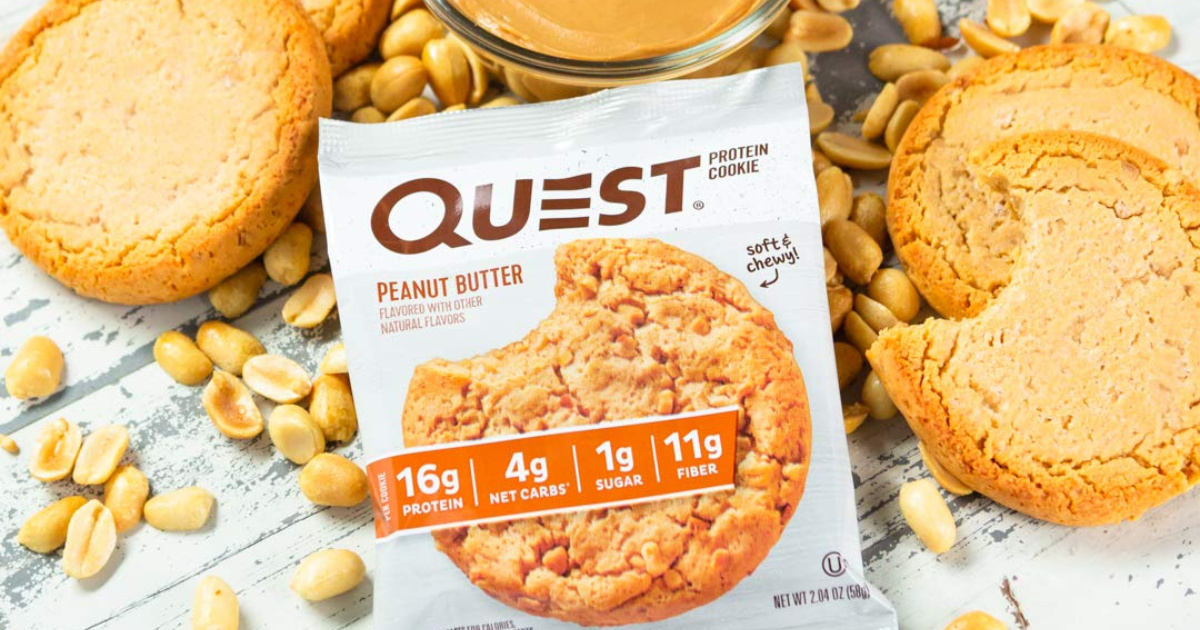 Quest Nutrition Peanut Butter Protein Cookies 12Pack Only 12.83