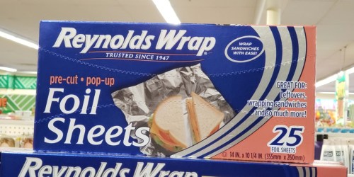 Reynolds Wrap Foil Sheets 25-Count Only $1 at Dollar Tree