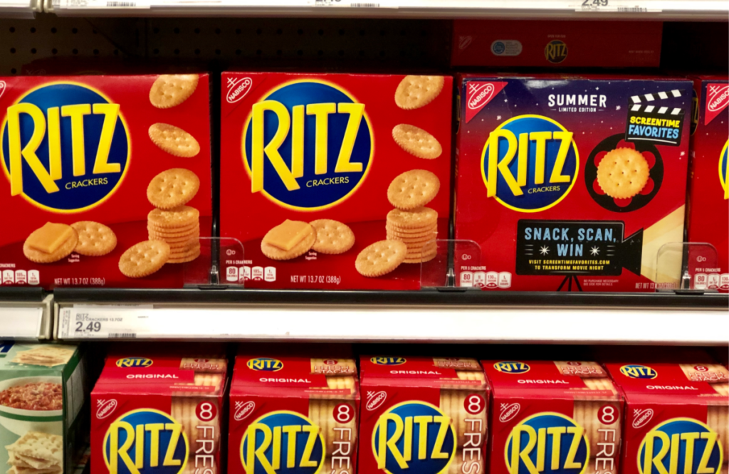 Ritz Crackers on Shelf in Target