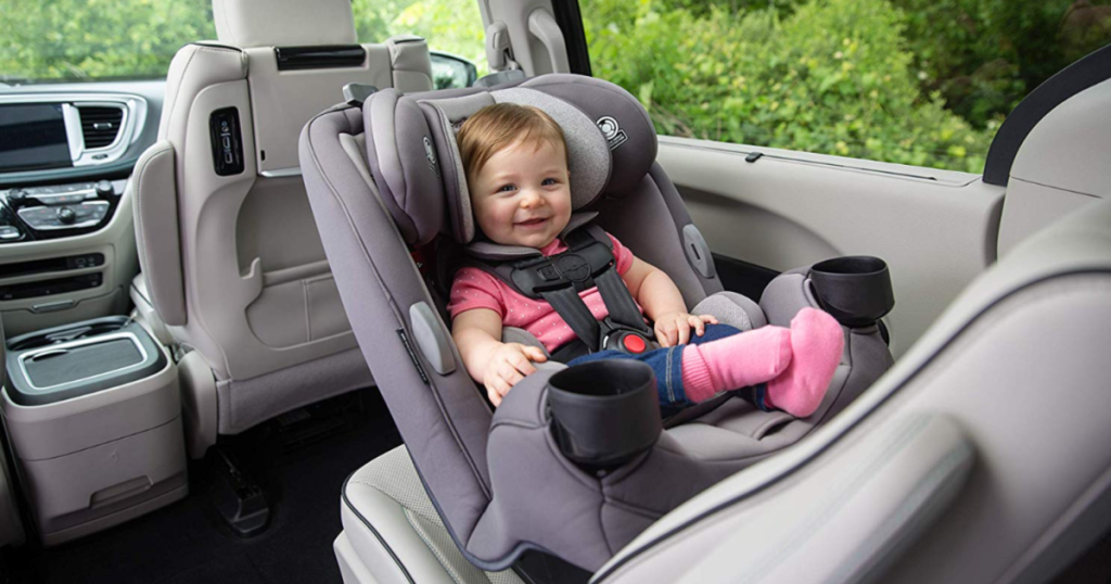 Safety 1st Grow and Go 3-in-1 Convertible Car Seat with baby in car