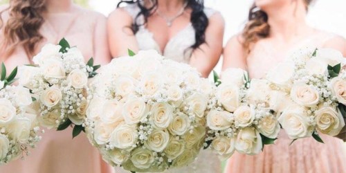 $80 Off White Rose Wedding Collection at Sam’s Club (Includes Handmade Bouquets, Corsages & More)