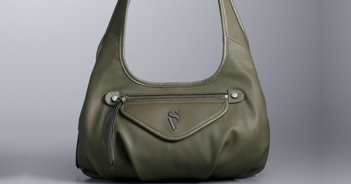 green leather women's satchel