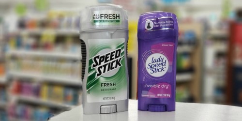 Two FREE Speed Stick Deodorants Shipped After Walgreens Rewards