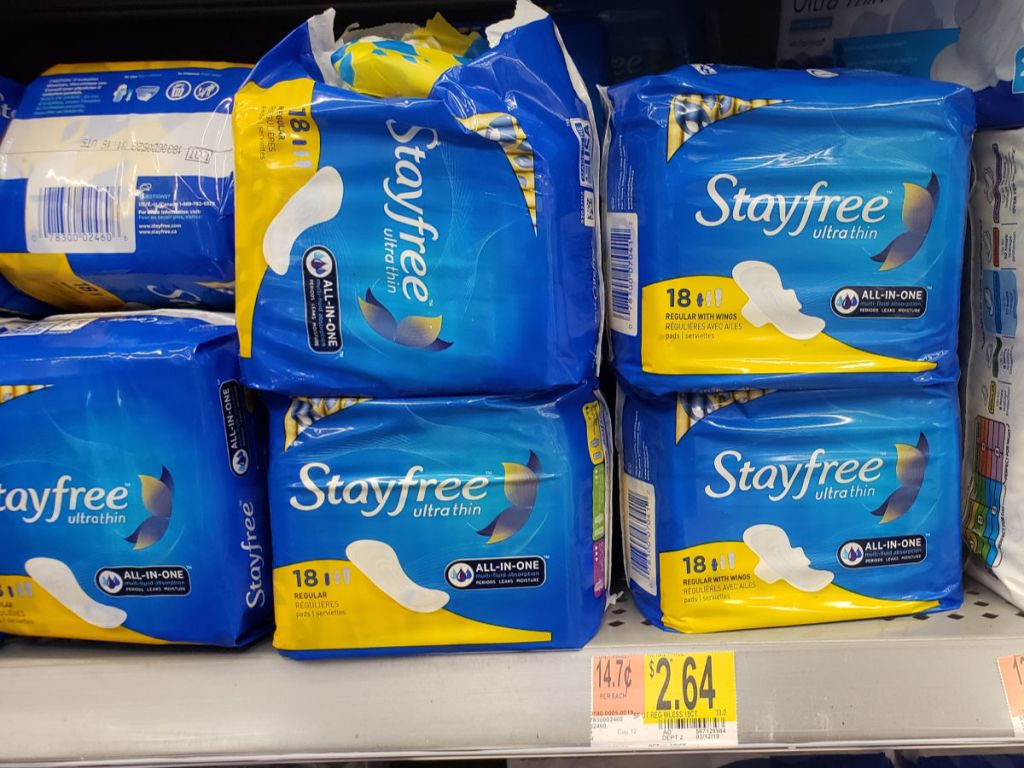 Stayfree Ultra Thin at Walmart