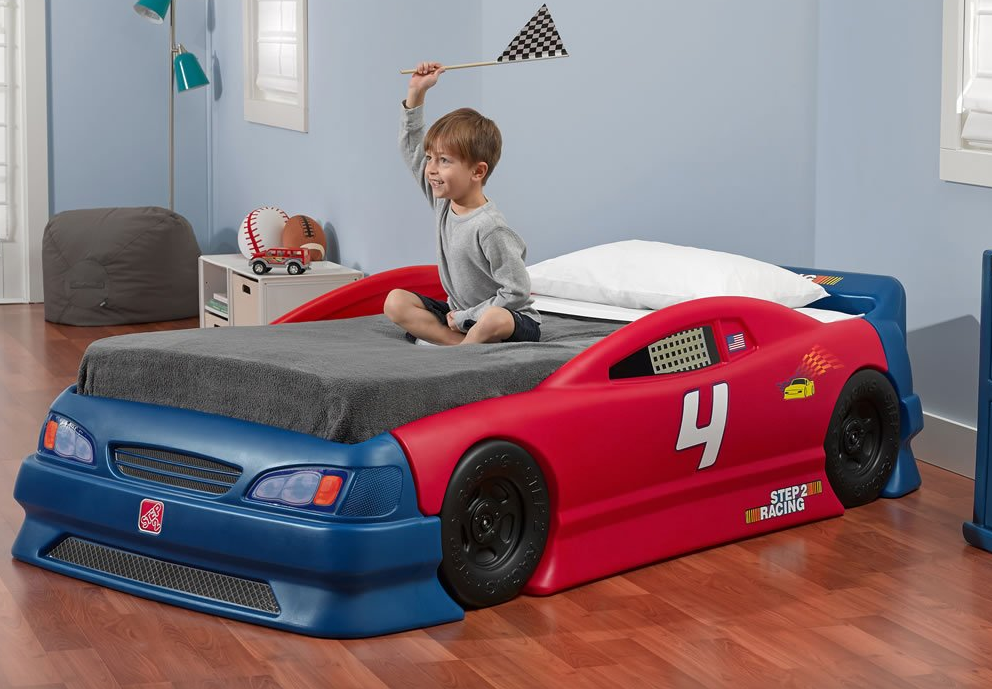 Step2 Stock Car Convertible Toddler to Twin Bed Just $149.99 on Walmart ...