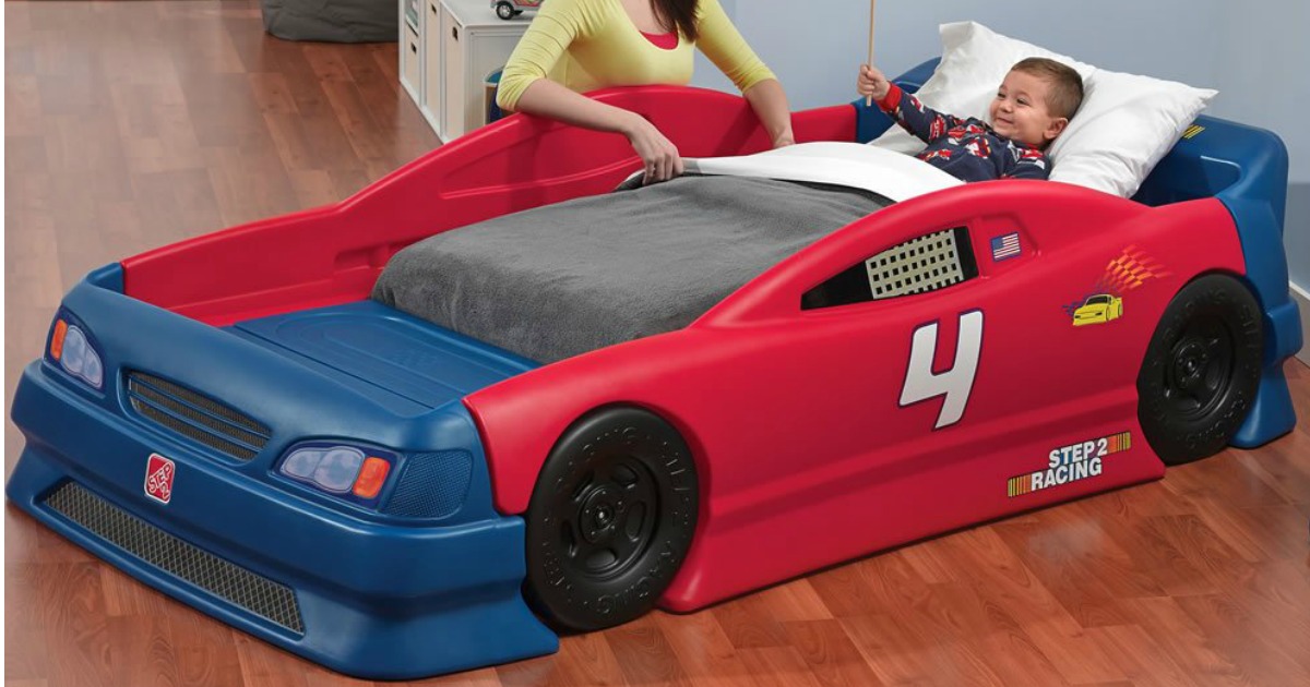 step2 car bed mattress size