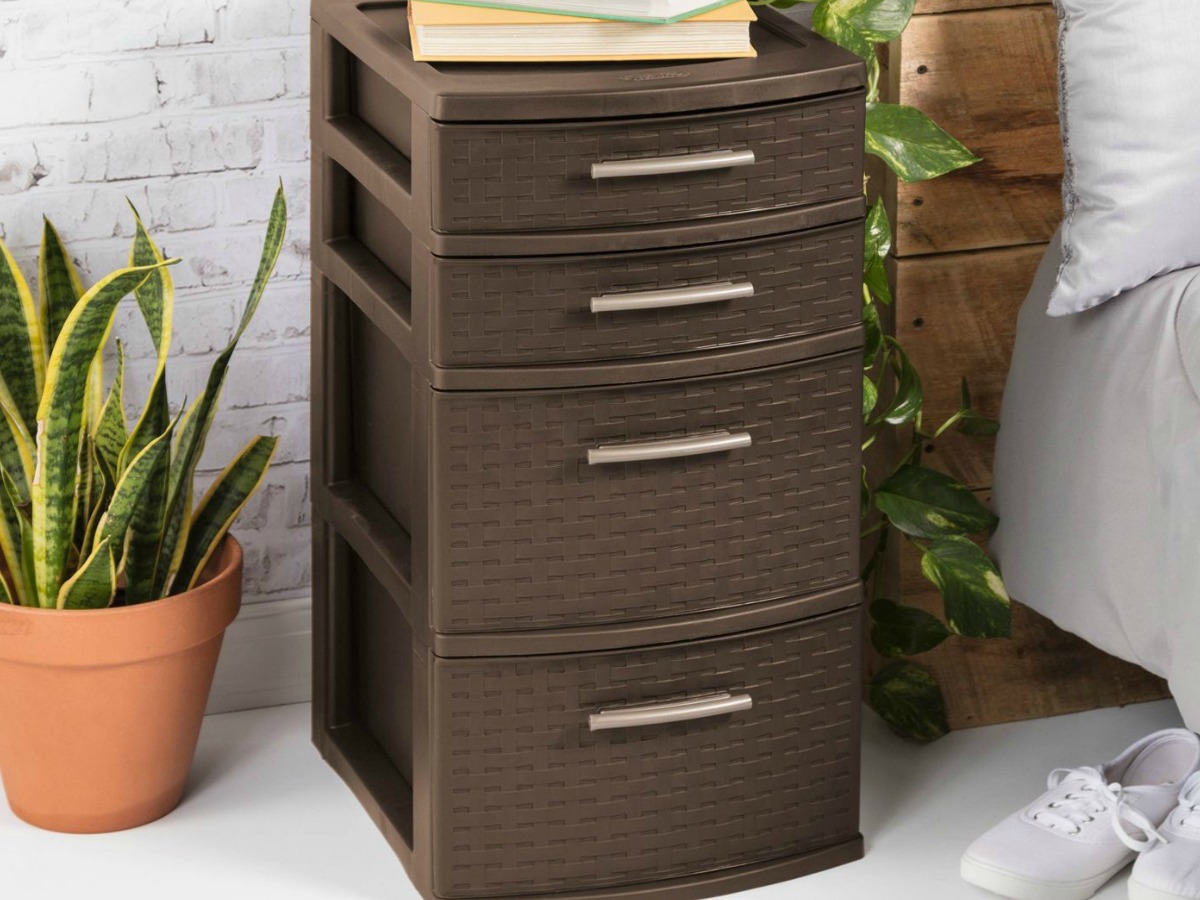 Sterilite 4Drawer Weave Storage Towers Only 10.29 Each + More at