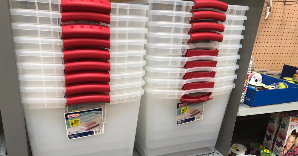 sterlite storage boxes at walmart