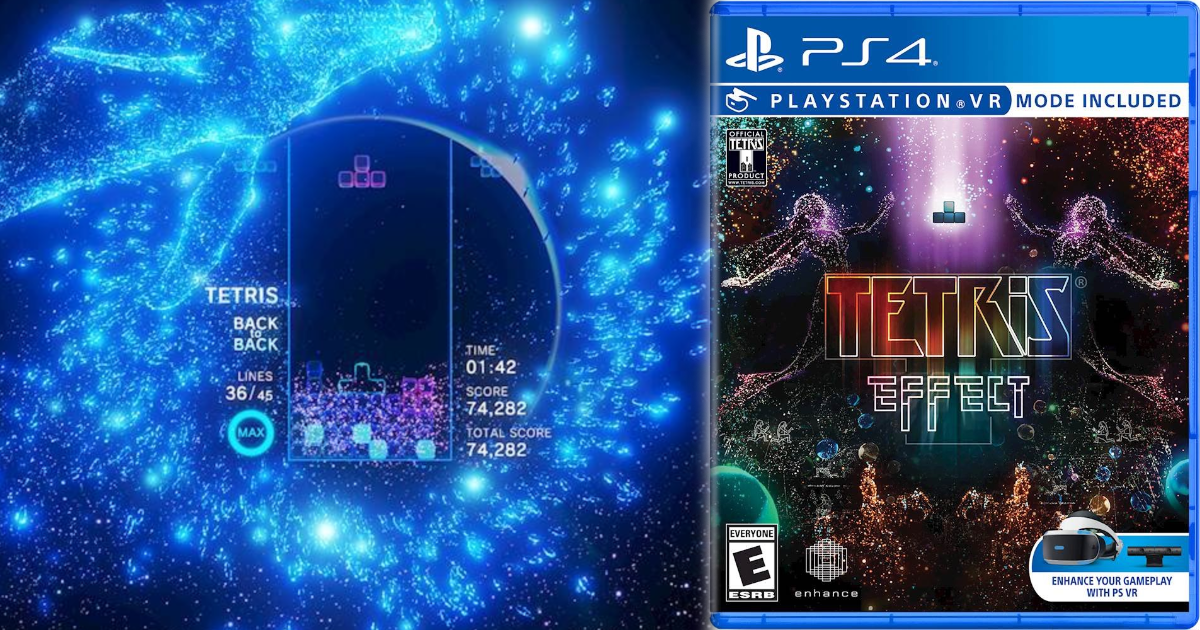 50 Off Tetris Effect PlayStation 4 Game Features 3D Backgrounds
