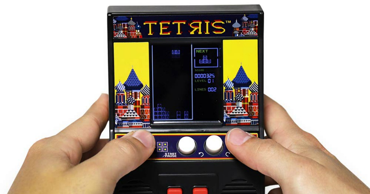 Tetris Mini Arcade Game Console Only $ (Regularly $20)