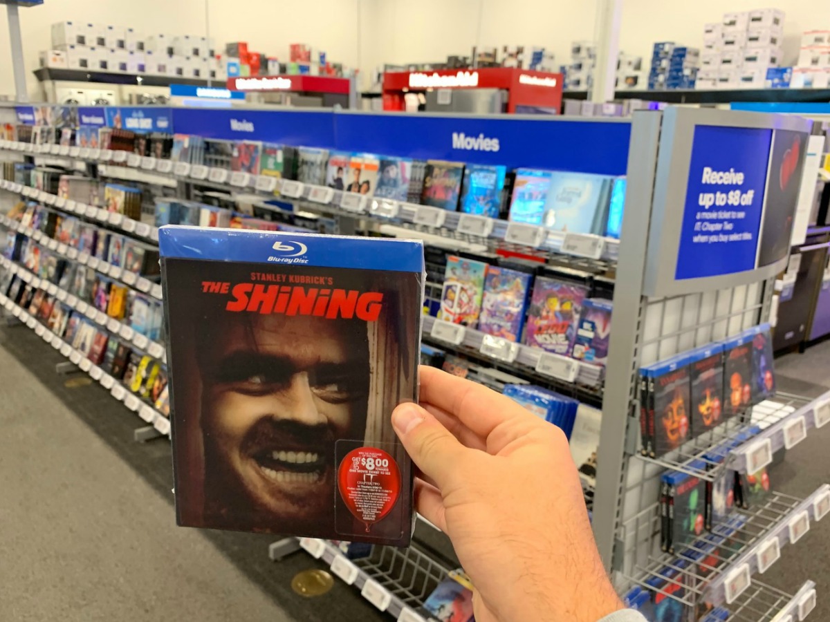 hand holding up the shining in store