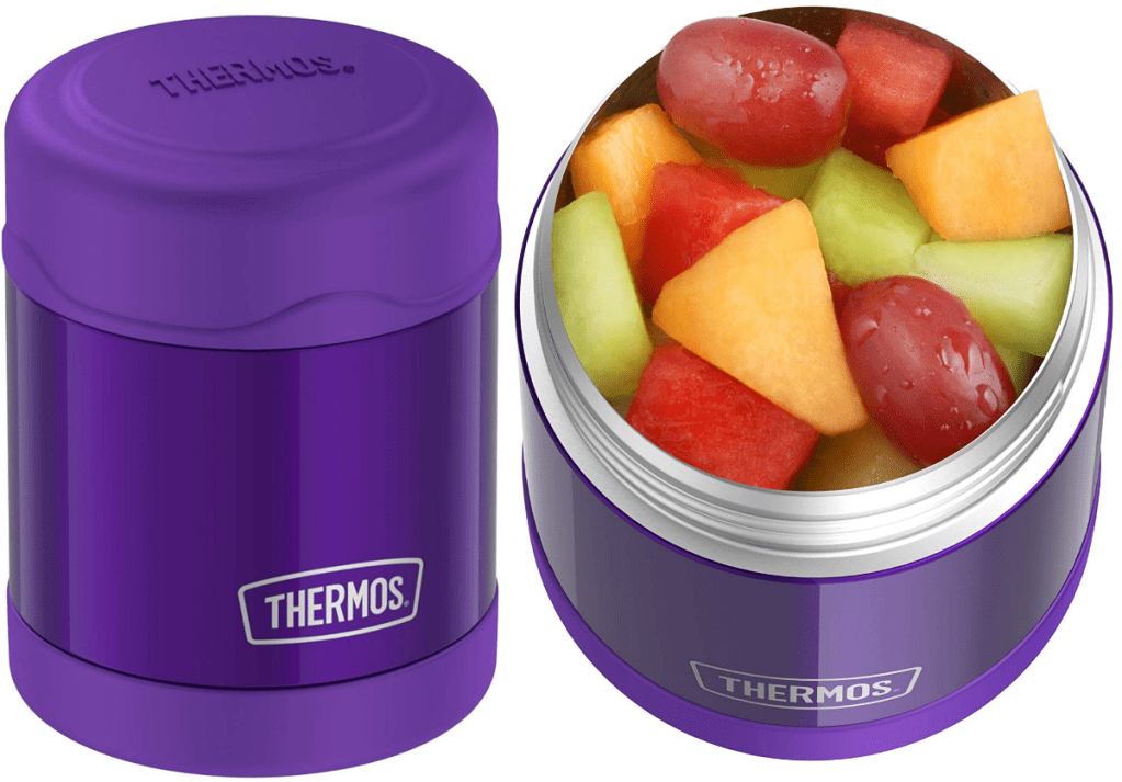 Purple Food Jar Thermos-Brand with fresh fruit inside