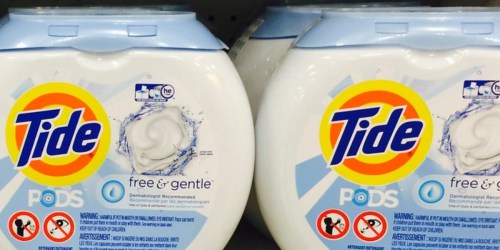 Save $10 Off Three Household Supplies = Tide Free & Gentle Detergent Pods 81 Count Only $15.64 Each Shipped + More