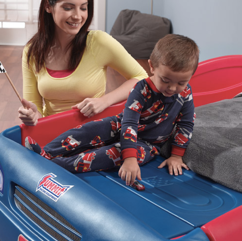 Step2 Stock Car Convertible Toddler To, Step2 Stock Car Convertible Toddler To Twin Bed