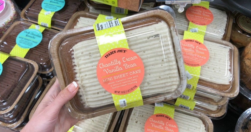 Trader Joe's Chantilly Cream Vanilla Bean Sheet Cake is a MUST Try Item