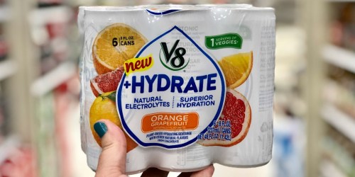 V8+Hydrate 6-Pack Only 50¢ After Cash Back at Target
