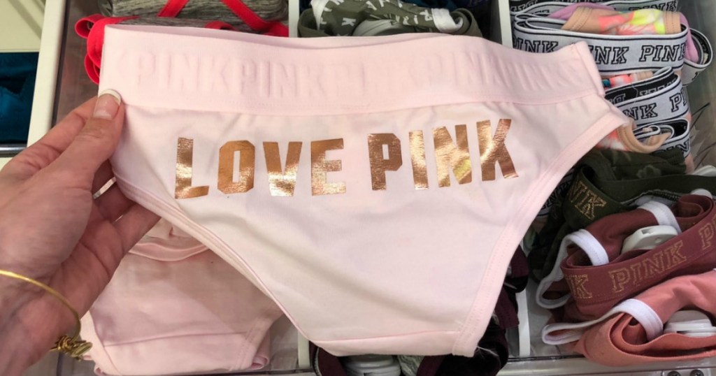 Pair of Victoria's Secret Panties in store display