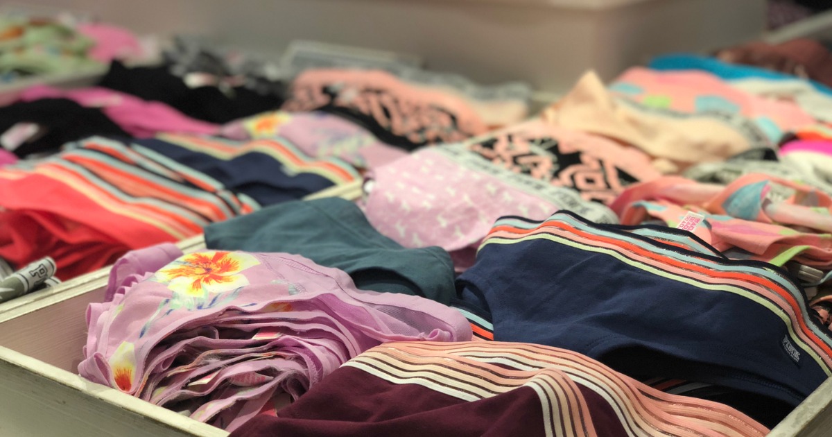 Victoria's Secret - In: refreshing your top drawer with new, seasonal  Panties. Out: clinging onto those pairs that have seen better days. This  weekend only, enjoy Buy 3, Get 5 FREE. Plus