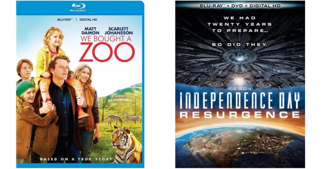 We Bought a Zoo BluRay Independence Day Resurgence Bluray
