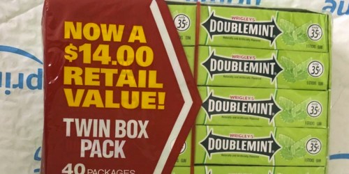 Wrigley’s Doublemint Chewing Gum 40-Count Only $6.64 Shipped | Just 17¢ Per Pack