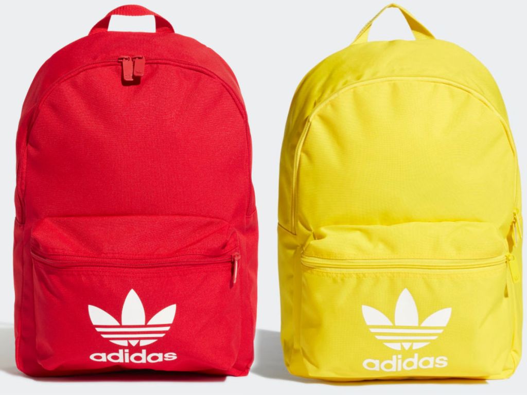 red and yellow adidas ADICOLOR CLASSIC BACKPACK