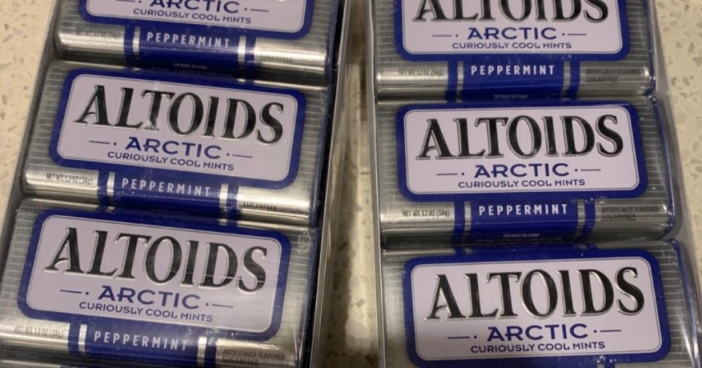 altoids tin packs on counter